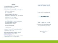 Einladung Examensfeier