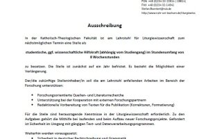 Stellenausschreibung