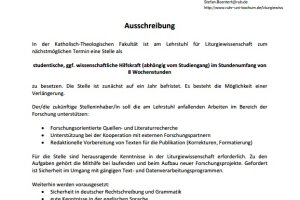 Stellenausschreigung Verlaengert