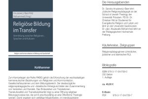 Neues Buch Marius Grümme Religiöse Bildung Im Transfer Rkbg Bd.iv